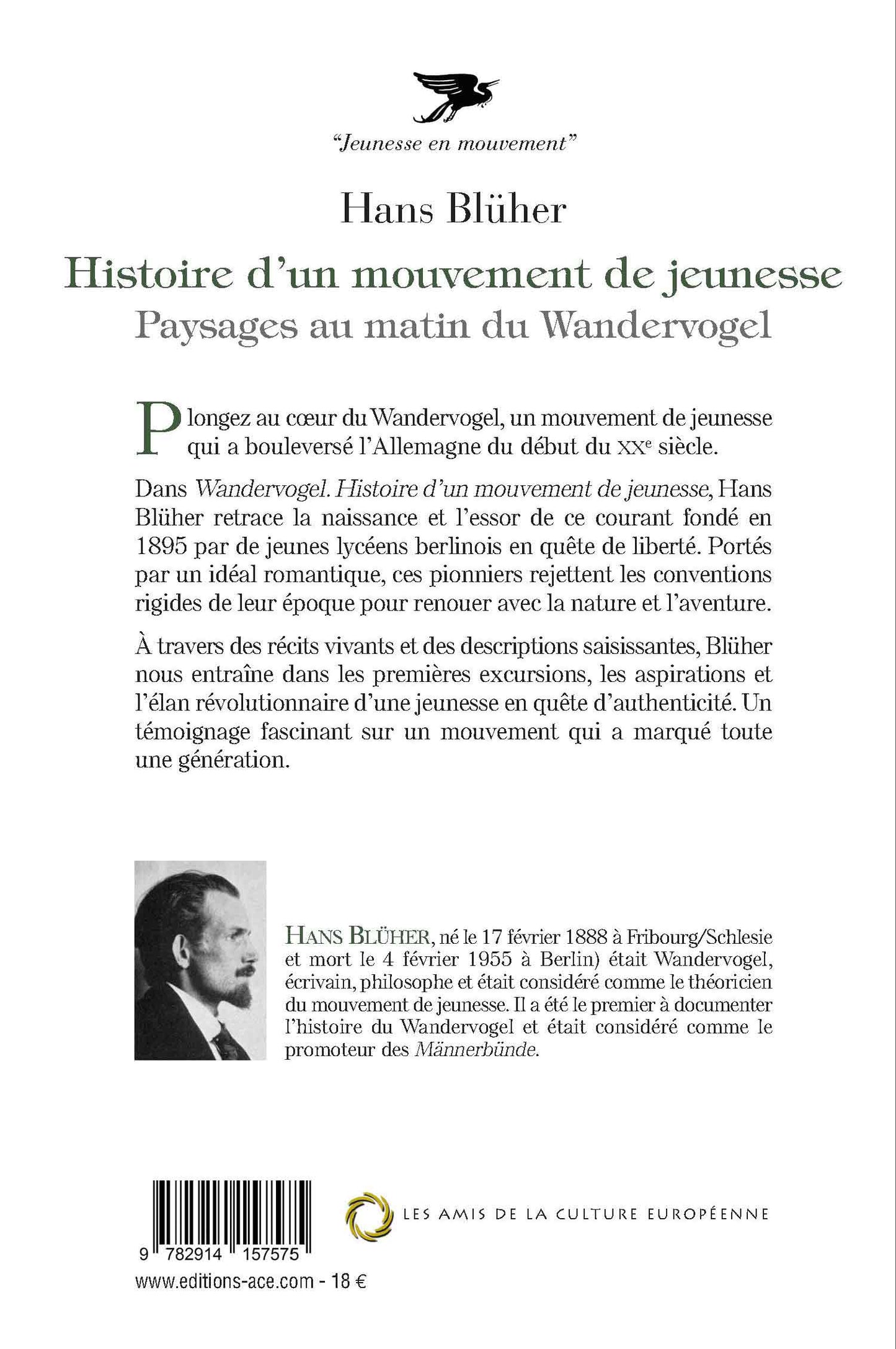 Wandervogel - Tome 1 - Paysages au matin du Wandervogel - Hans Blüher