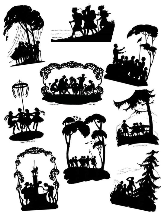 Série de 9 cartes postales – Wandervogel - Krause Carus 01