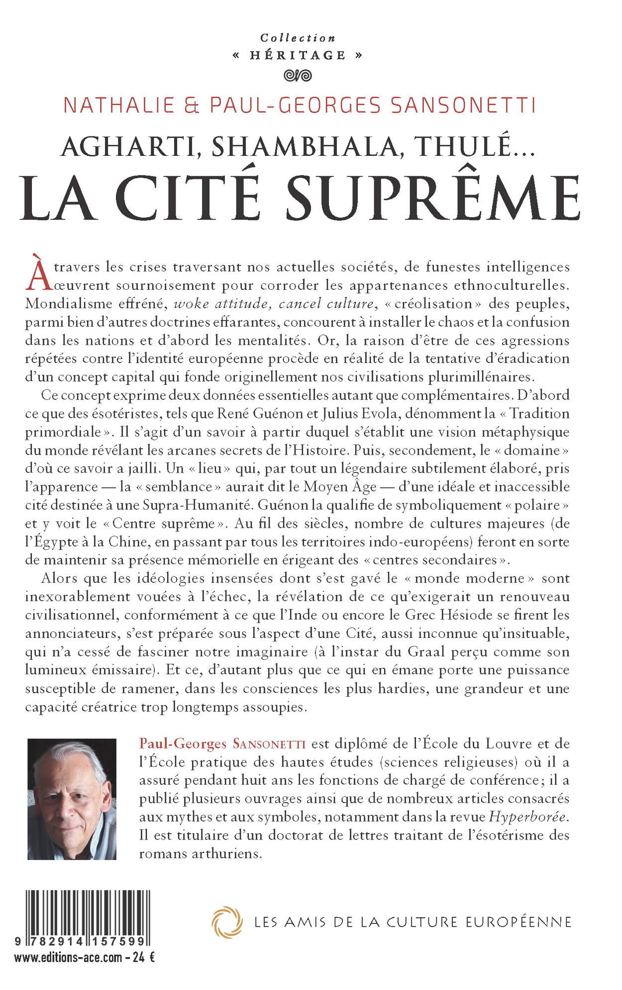 Agharti, Shambhala, Thulé… La cité suprême - Nathalie & Paul - Georges Sansonetti - Editions ACE
