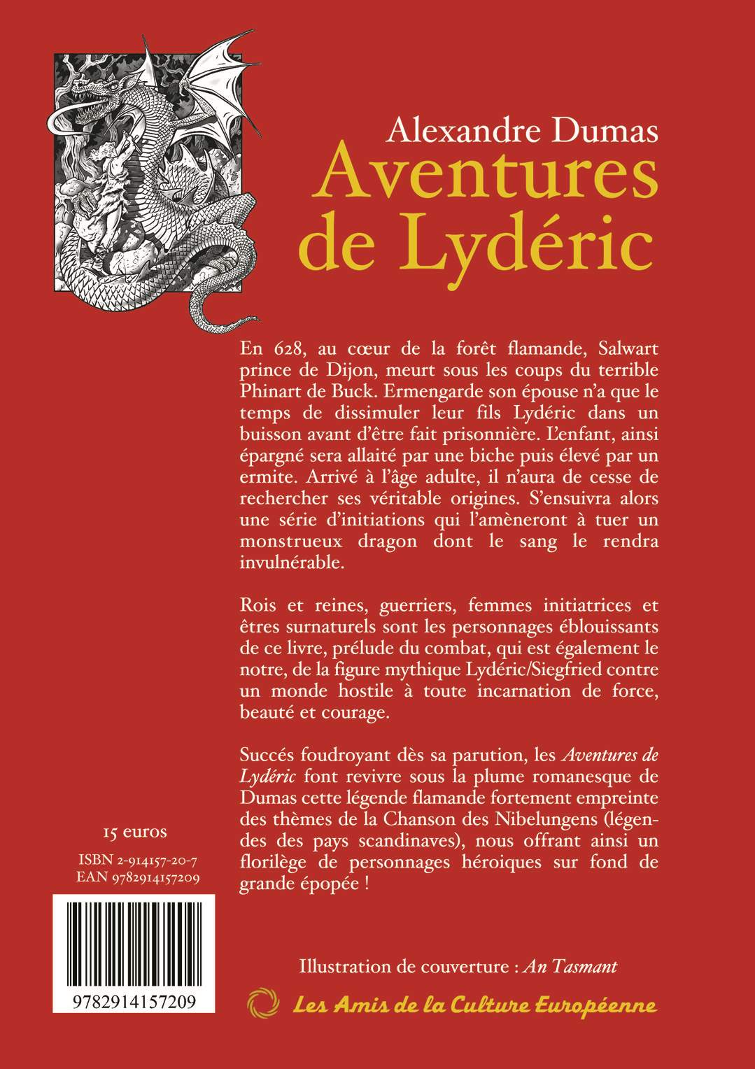 Aventures de Lydéric, Grand Forestier de Flandre – Alexandre Dumas - Editions ACE