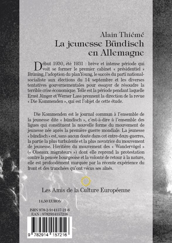 La jeunesse Bündisch en Allemagne – Alain Thiéme - Editions ACE