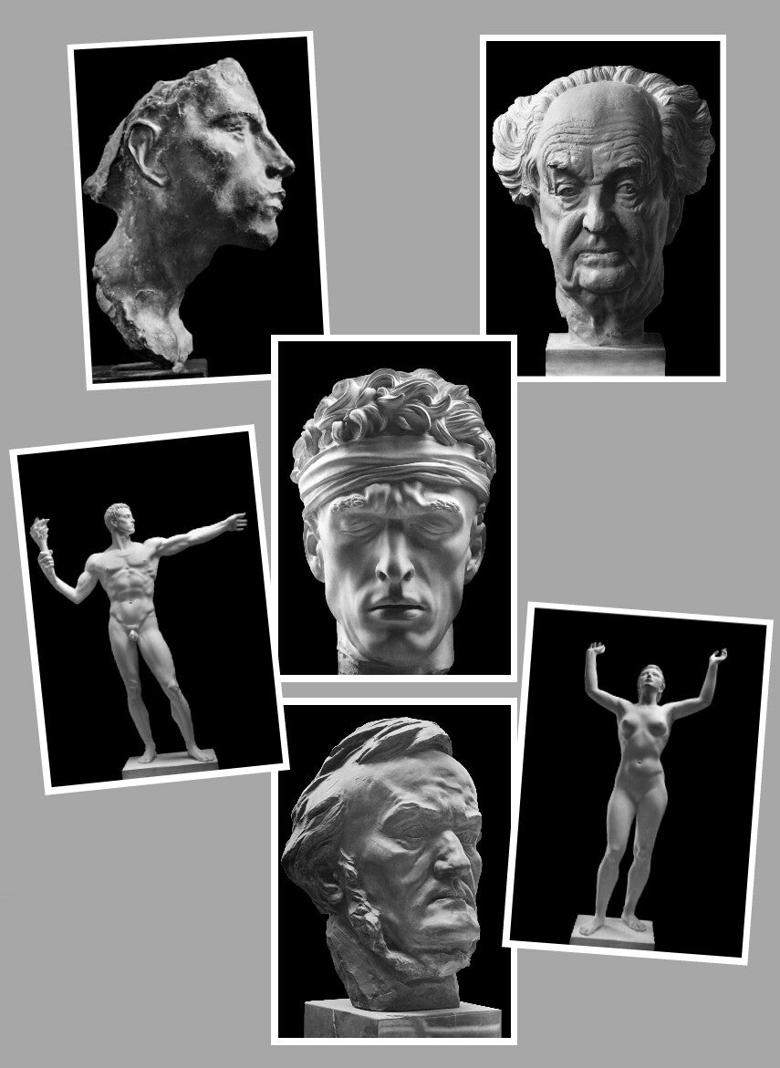 Série de 6 cartes postales – Arno Breker