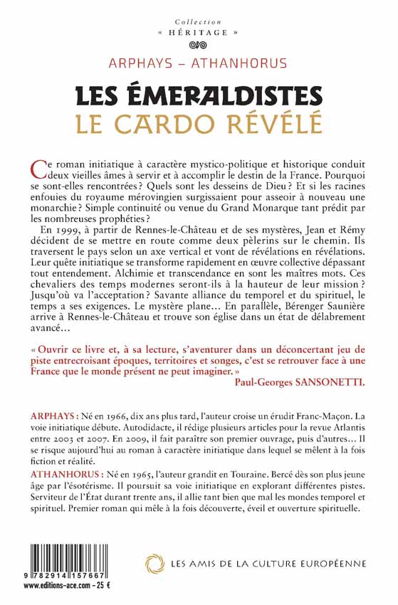 Les Émeraldistes - Tome 1 Le Cardo révélé - ARPHAYS & ATHANHORUS