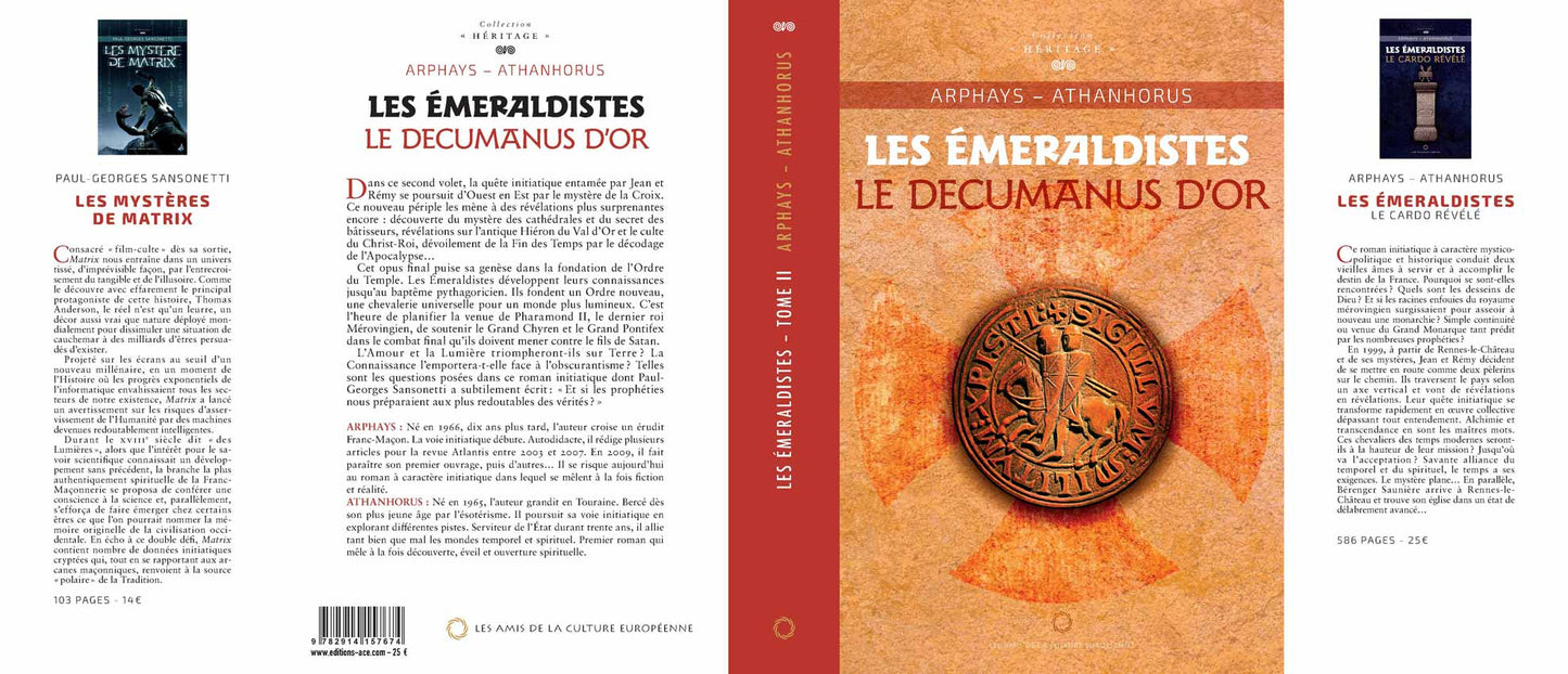 Les Émeraldistes - Tome 2 Le Decumanus d’or - ARPHAYS & ATHANHORUS