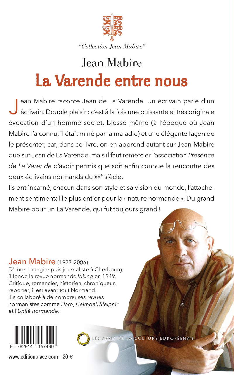 La Varende entre nous - Jean Mabire - Editions ACE