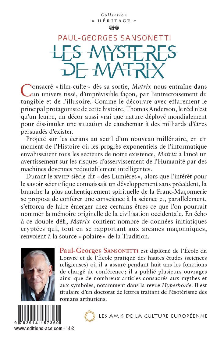 Les mystères de Matrix – Paul - Georges Sansonetti - Editions ACE