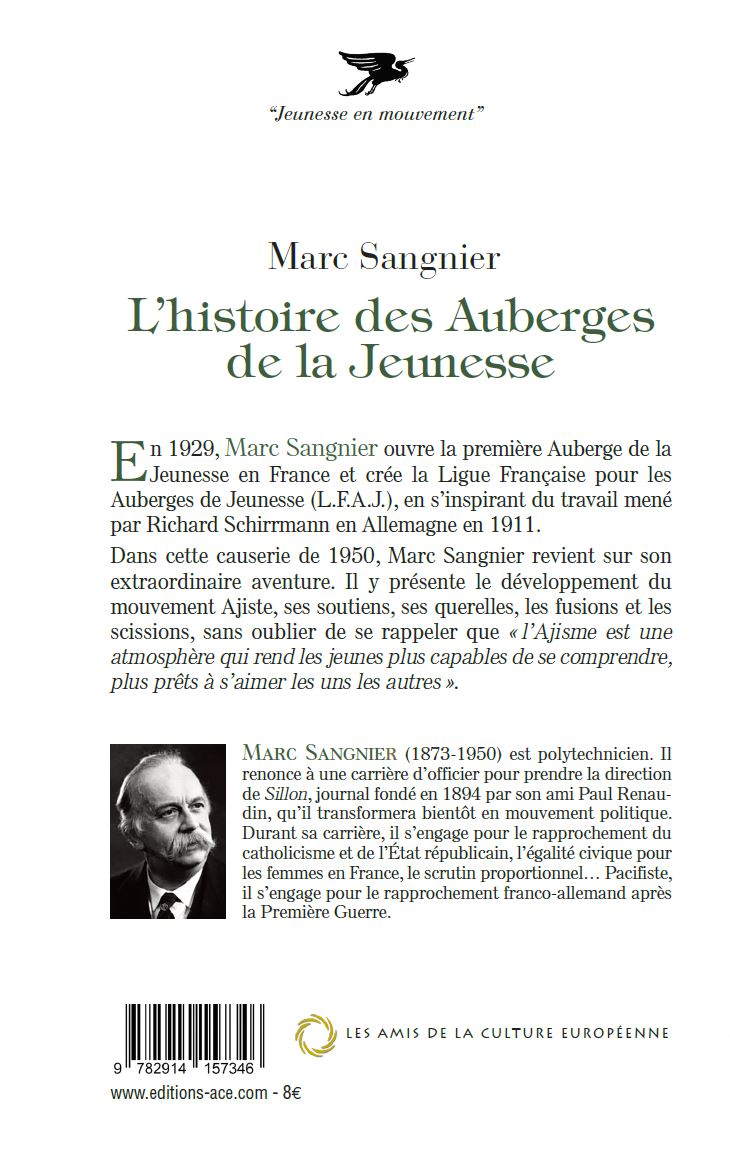 L’histoire des Auberges de la Jeunesse – Marc Sangnier - Editions ACE