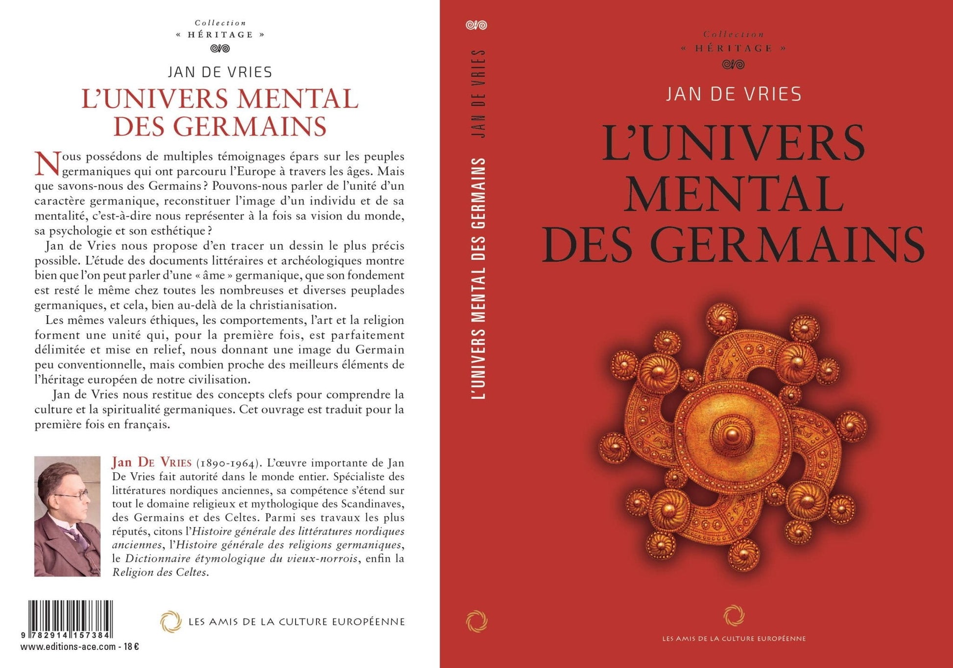 L’univers mental des germains – Jan de Vries - Editions ACE